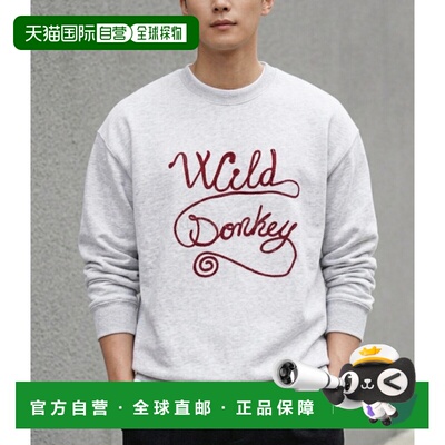 韩国直邮WILD DONKEY 链条标志“石南灰”卫衣
