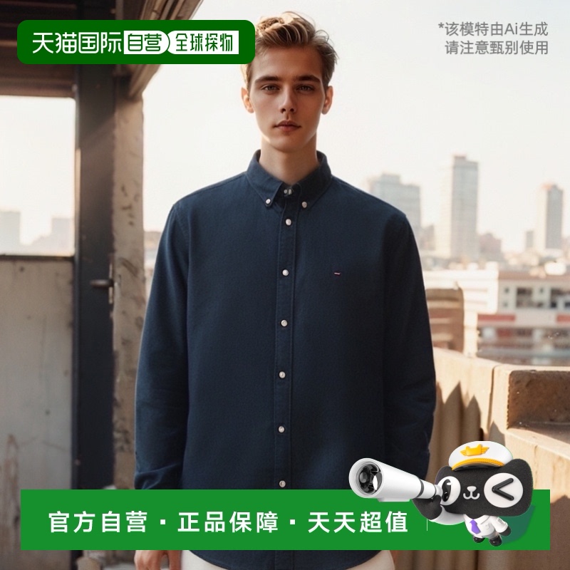 韩国直邮TOMMY HILFIGER 男士男衬衫T12E7WSH100MT1DW5