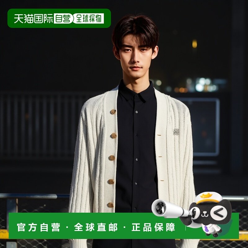 韩国直邮SATUR设计师款大气简约日常休闲个性针织衫SA23FWMK03IV