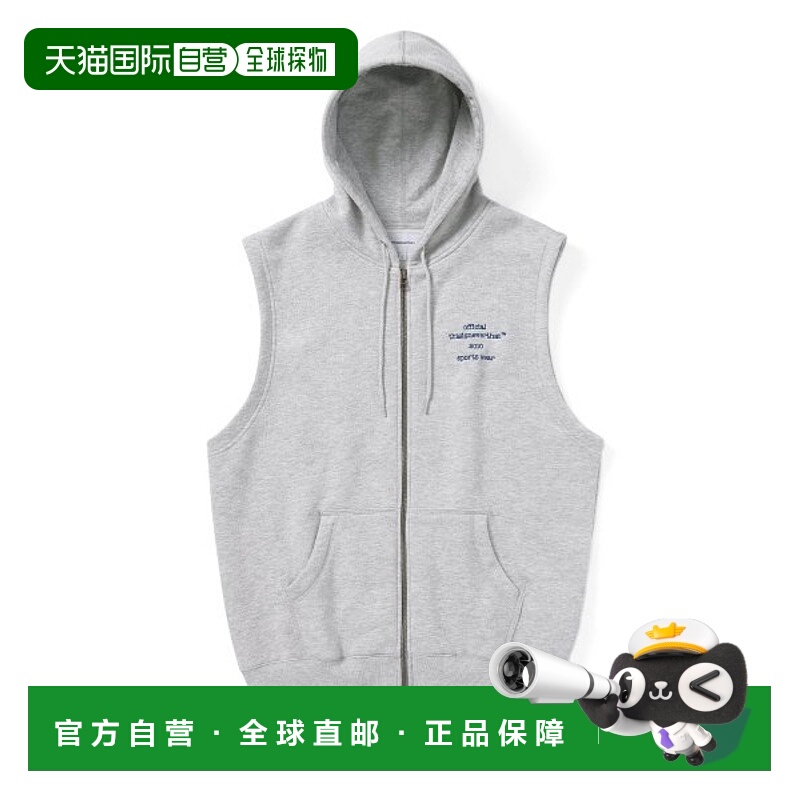 韩国直邮THISISNEVERTHAT 连帽衫Sleeveless Zip Hoodie Heather