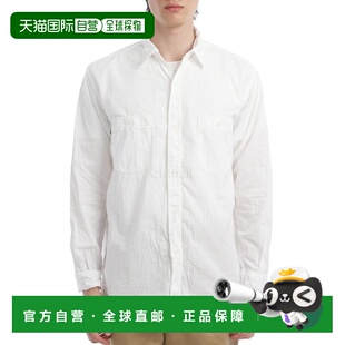 韩国直邮ORSLOW 宽松版型白色牛仔布工作衬衫 (01-8270-69) 长袖