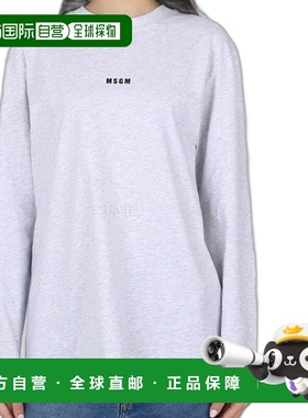 韩国直邮MSGM 2000MDM501 200005 94 长袖圆领棉T恤衫