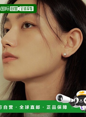 韩国直邮TATIANA 白色天然淡水珍珠耳环TATI301564796纯银耳饰