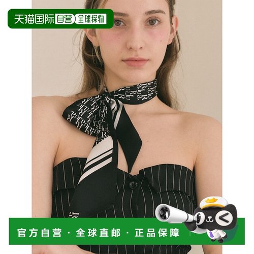 韩国直邮RaJu 女士丝巾305809552 Signature Logo Twilly Silk Sca