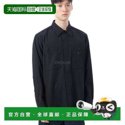 韩国直邮NEEDLES PE/R/PU 骑兵斜纹工作衬衫 - 黑色 (PU213) 夹克