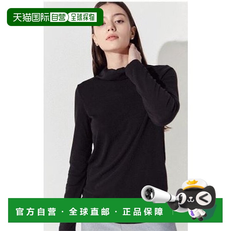 韩国直邮THE IZZAT 女式彩色半领 T 恤 IN3A0TS03SG