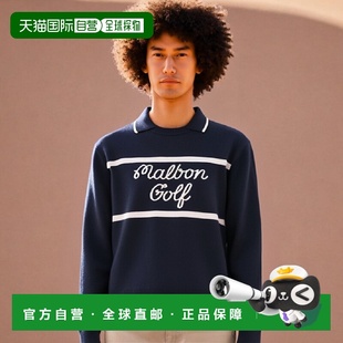 高高尔夫运动M3322PKT13NVY毛针织女 休闲时尚 韩国直邮MALBON GOLF