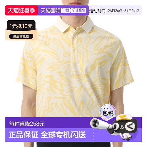 韩国直邮J.LINDEBERG 乔治印花 Polo 衫 (GMJT15699-K114) 短袖/T