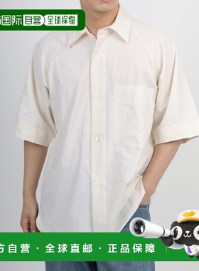 韩国直邮Margaret Howell MESH0509S24LBC 灰白色短袖插肩衬衫