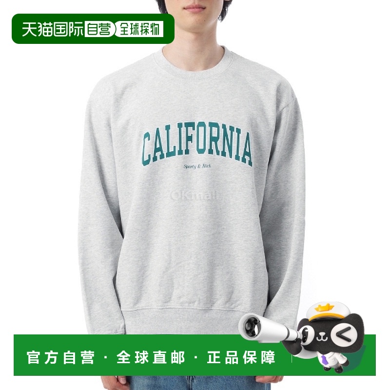 韩国直邮Sporty&Rich 加州圆领衫 - 希瑟灰色 (ST071622501GY03 1