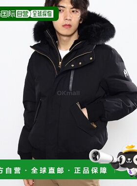 韩国直邮Mackage羽绒服短款DIXON-BX男款黑色毛绒领柔软保暖舒适