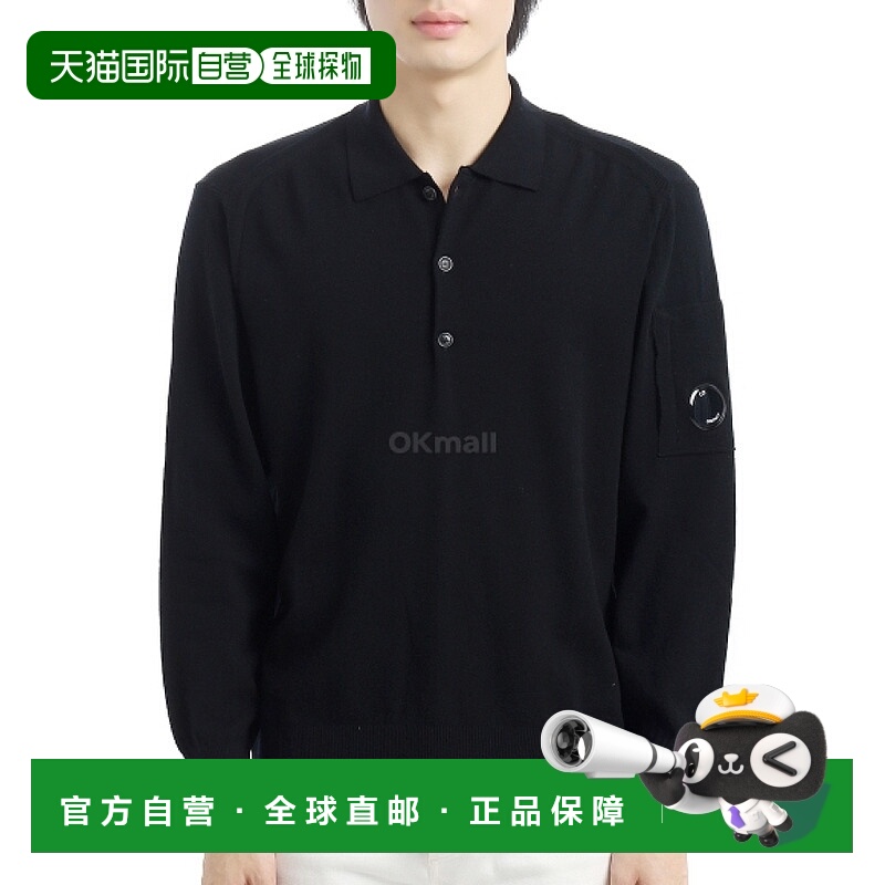 韩国直邮CP COMPANY 细美利奴羊毛Polo衫（19CMKN038A 005528A 99