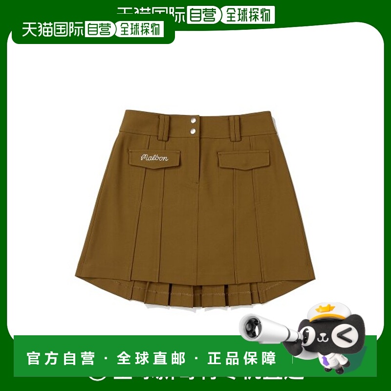 韩国直邮MALBON GOLF女士运动半身裙M3322PSK14BRN Pleats Cargo S