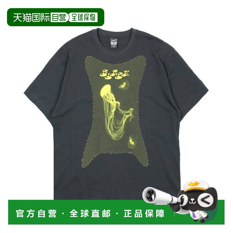 韩国直邮GLACK 公用T恤GT015BK纯棉高档时尚舒适百搭 减龄高级感