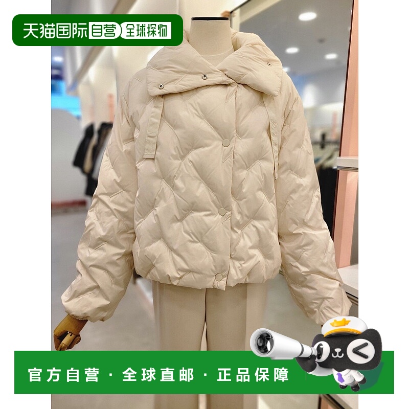 韩国直邮[ITMICHAA] 女性宽型领子鹅毛短羽绒外套 (ITOAWPD350)