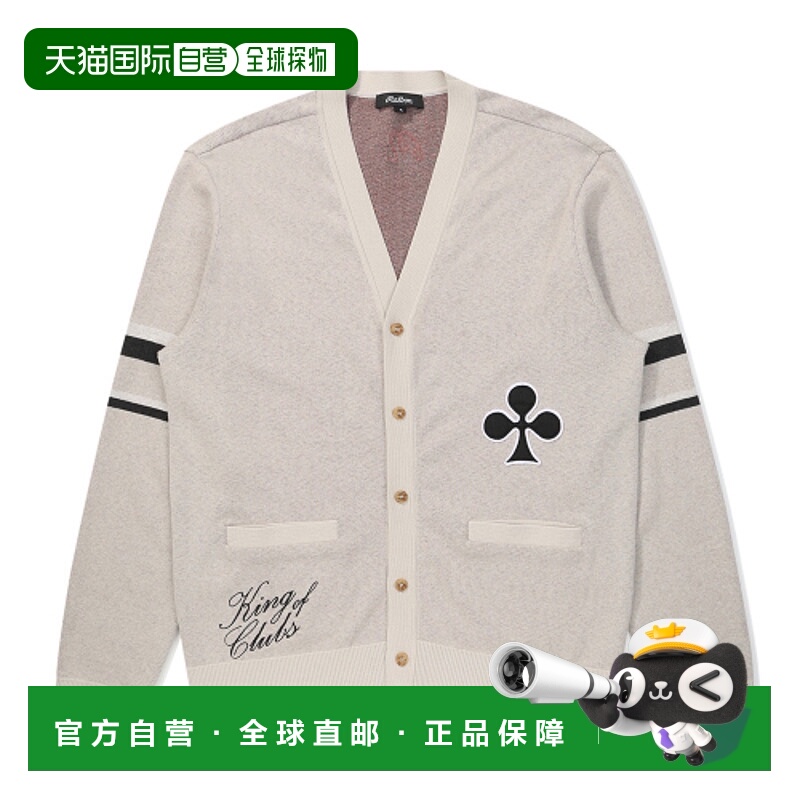 韩国直邮MALBON GOLF 男士开衫  Graphic Knit Cardigan M5321PKO