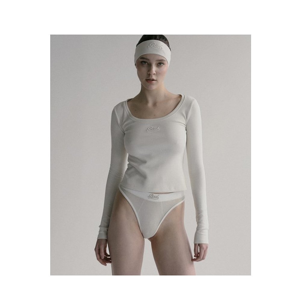 韩国直邮BADBLOOD 女士女装T恤Beyond Soft Scoop Neck Long Sleev