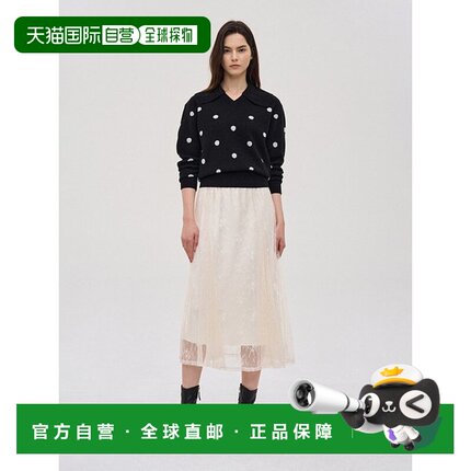 韩国直邮SJYP (PW2EAKTO914WBK) 圆点领套头衫