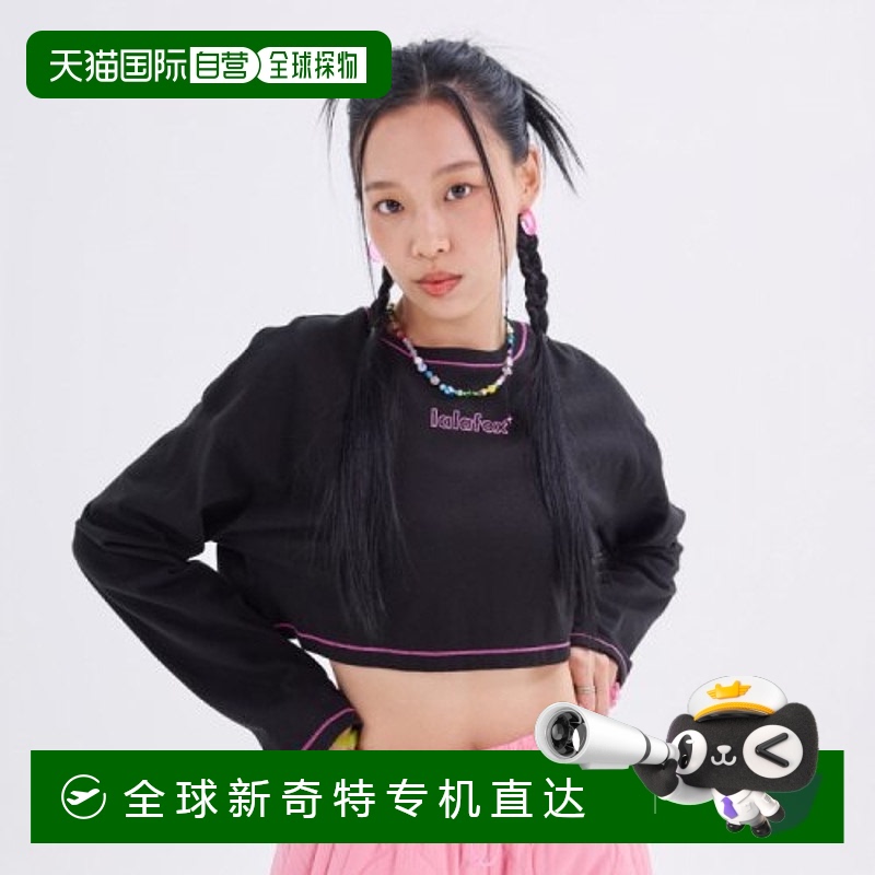 韩国直邮LALAFOX韩国正品运动时尚瑜伽小众日常辣妹女款T恤BN4CL0