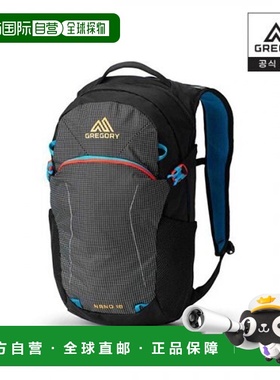 韩国直邮Gregory格里高利户外运动包NANO18 - TECHNO BLACK双肩包
