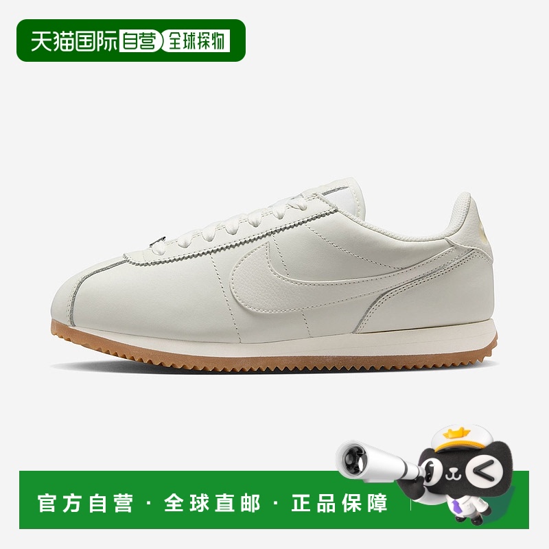 韩国直邮Nike Cortez SE 舒适防滑耐磨 低帮 休闲跑步鞋 女款 米