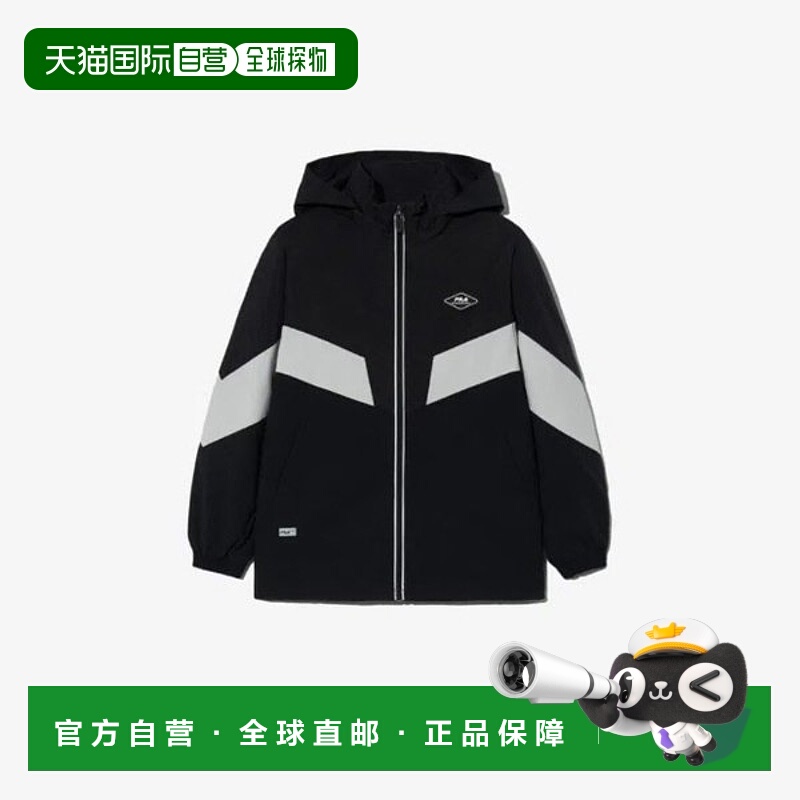 韩国直邮FILA Wheela Kids Windbreaker GQT FK2JKG3301X-BLK PF