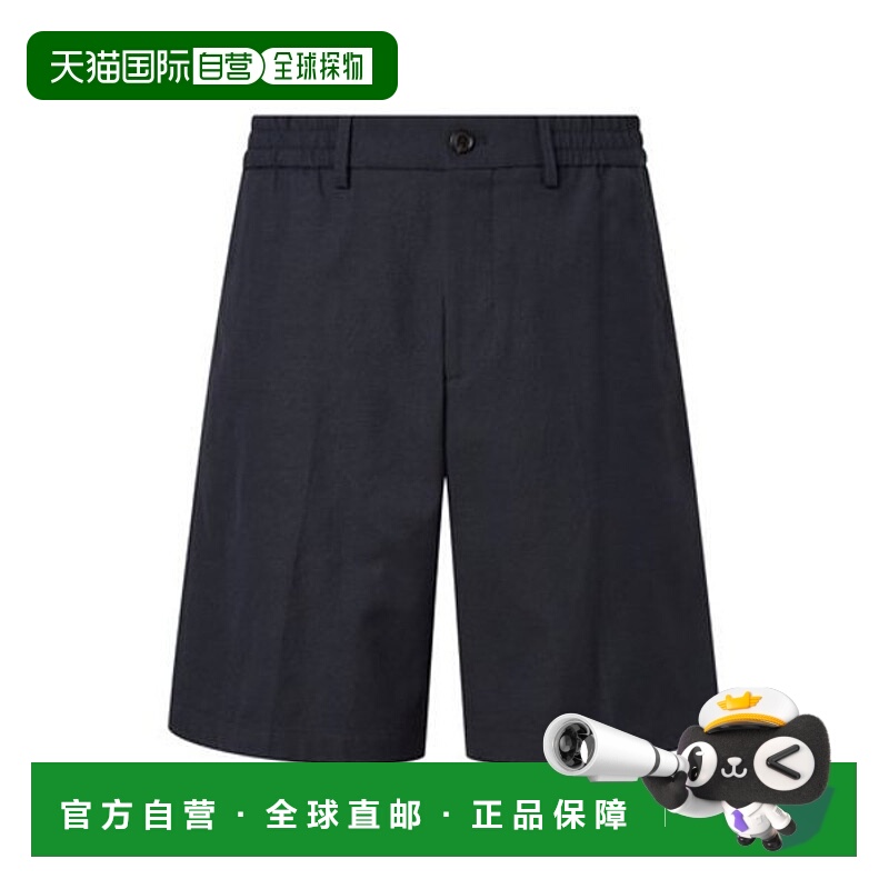 韩国直邮HAZZYS Hedges 男士 [清仓]藏青色亚麻混纺短裤 (HZPA4B5