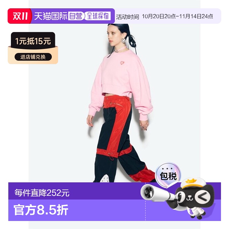 韩国直邮ASIF CALIE 女士女士卫衣/绒衫CA24ASW003PK CROP SWEATSH