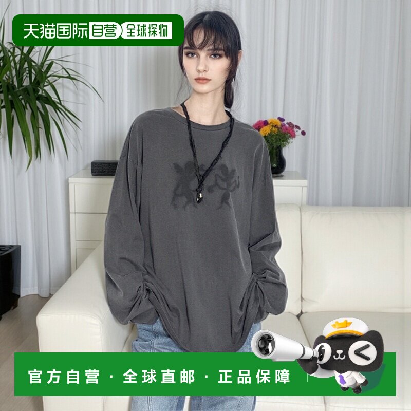 韩国直邮INSILENCE女款设计师新款秋冬高级简约时尚T恤IW2D4TO12C