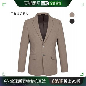 韩国直邮Trugen 毛呢大衣 聚酯/基本款/双按钮/TGBU4-MJK91N