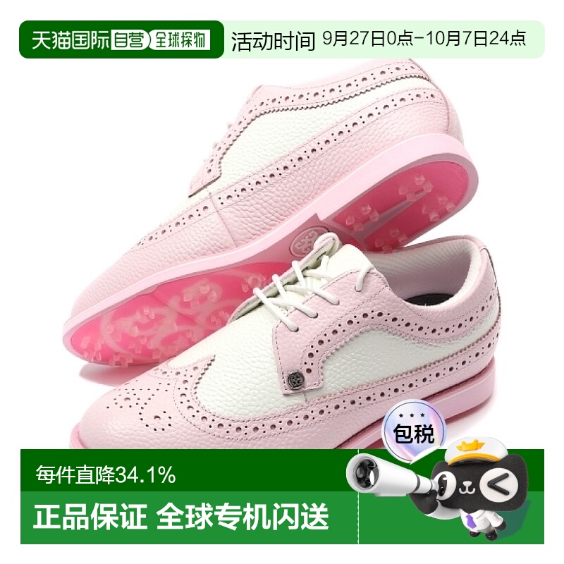 韩国直邮GFORE高尔夫运动球鞋女款粉色系带时尚休闲g4la23ef11