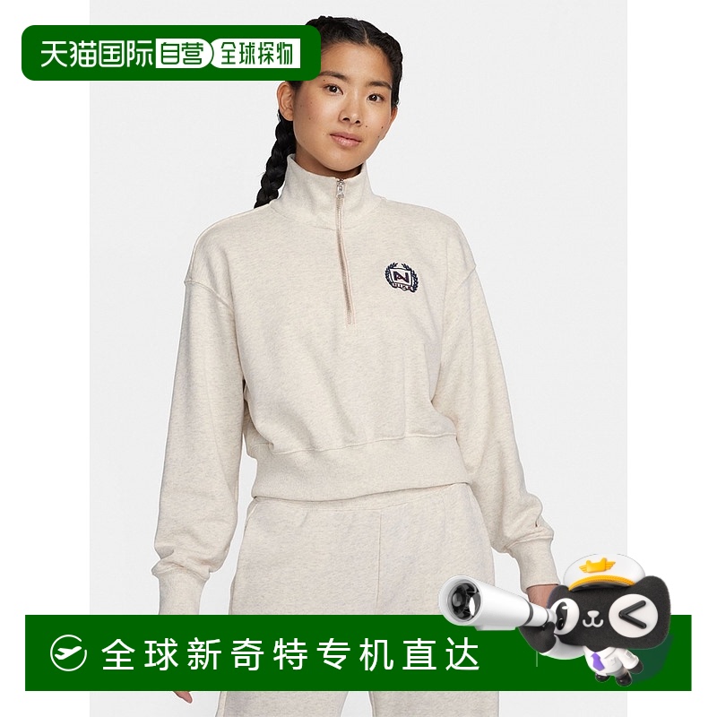 韩国直邮NIKE AS A NEW FLC QZ CROP NCPS耐克运动运动服