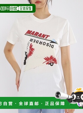 韩国直邮ISABEL MARANT 24FW TS0147FA B3N06E 佐伊琳纯棉短袖T恤