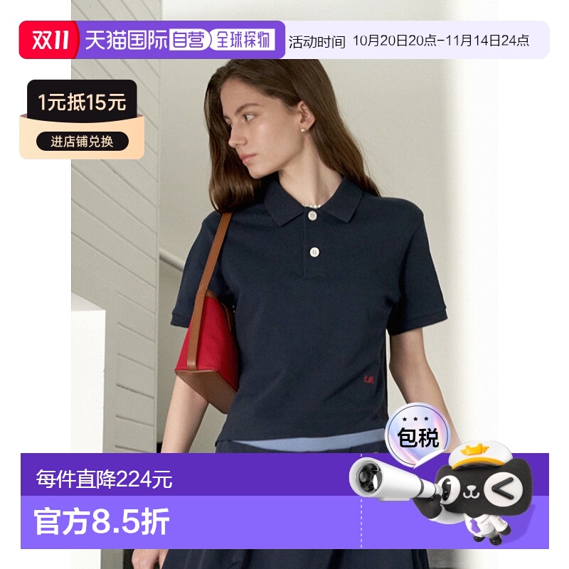 韩国直邮LEMEME法式新款浪漫休闲复古气质女款上衣305846433短袖