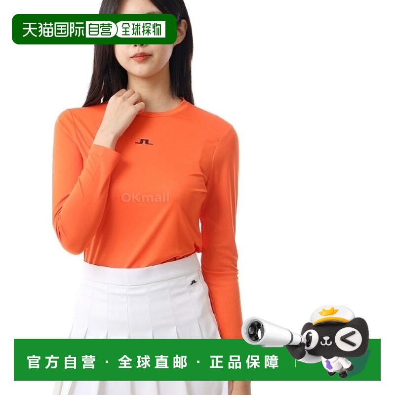 韩国直邮J.LINDEBERG 艾达系列长袖T恤 男女通用 高尔夫球服 AWJT