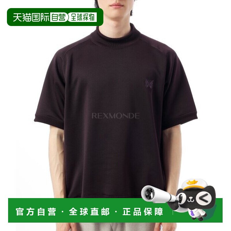 韩国直邮NEEDLES 短袖高领亮色针织衫 - 深紫色 (QV339) 短袖珠地图片