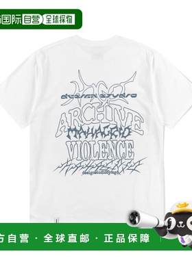 韩国直邮MAHAGRID街头潮牌24年新款美式复古校园休闲T恤MG2EMMT51