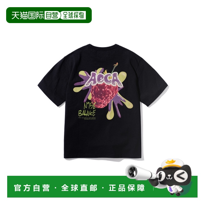 韩国直邮AECA WHITE 公用T恤AWCMSSBDTTSOV009C0BA AECA RASPBERR