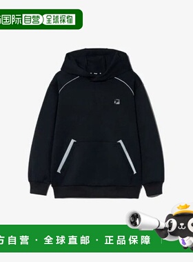 韩国直邮FILA M Wheels 儿童连帽衫 KQC FK2POG3302M-BLK PF 加垫