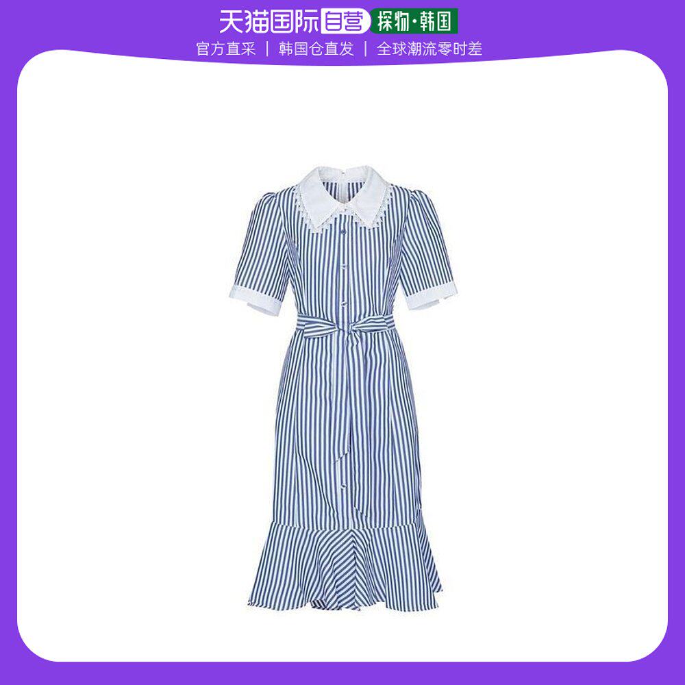 韩国直邮BESTIBELLI 连衣裙 [HALF CLUB/2022 夏季 条子 领子 长