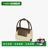 韩国直邮FIND KAPOOR女士时尚 单肩斜挎翻盖褶纹迷你米棕色小方包