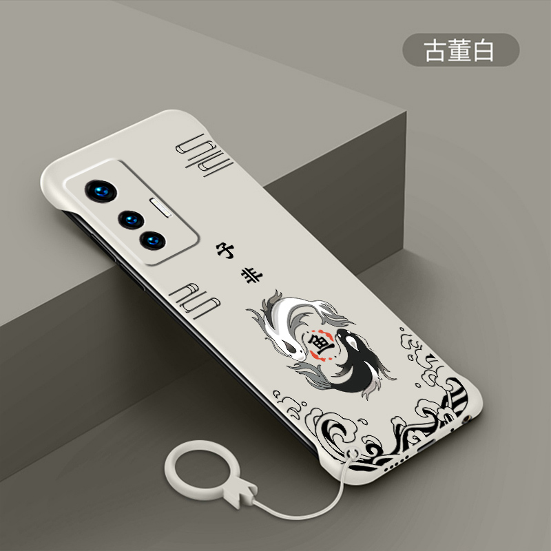 适用于vivox70手机壳x70pro+超薄磨砂硬壳无边框子非鱼x70pro新品半包防摔中国狮PRO个性网红保护壳