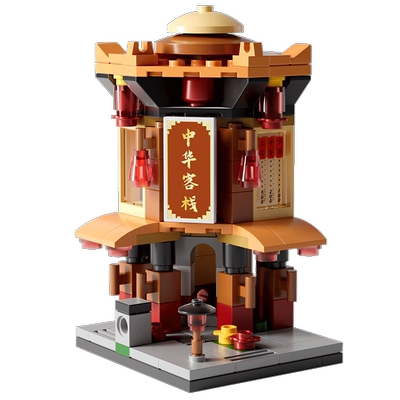 乐乐兄弟积木玩具6岁以上街景
