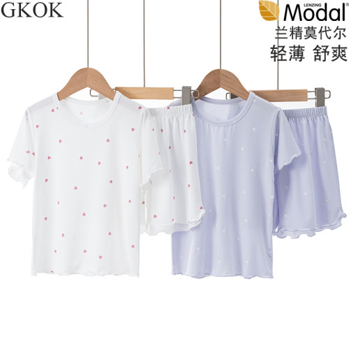gkok莫代尔清新夏季女童睡衣
