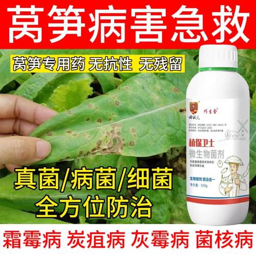 莴笋杀菌剂莴笋专用药芦笋杀菌剂灰霉病软腐病菌核病霜霉病黑斑病