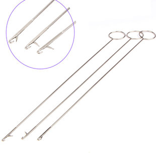翻带器不锈钢牵绳器长反耳钩针穿带针翻里器DIY穿绳器工具 新款