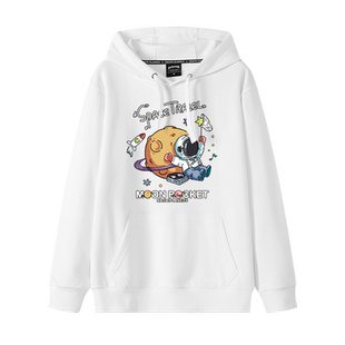 nasa宇航员联名卫衣男女ins超火潮牌韩版宽松百搭加绒连帽外套冬