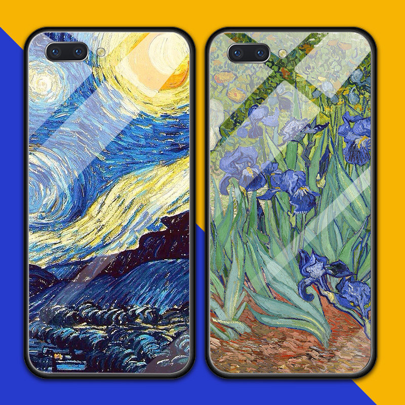 OPPO R11手機殼R11Splus鋼化玻璃R11S網紅plus男女R9S歐美複古K1文藝創意R15梵高星空向日葵印象油畫R9保護套在類目 3C數碼配件, 手機配件, 手機保護套/殼中 - 來自Buy2taobao.com提供專業的淘寶代購服務