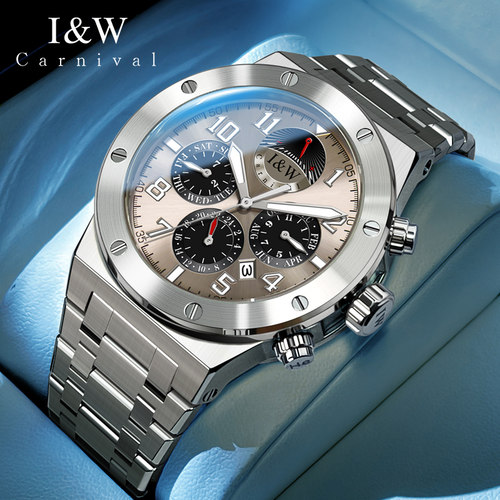 进口机芯潜水多功能机械表