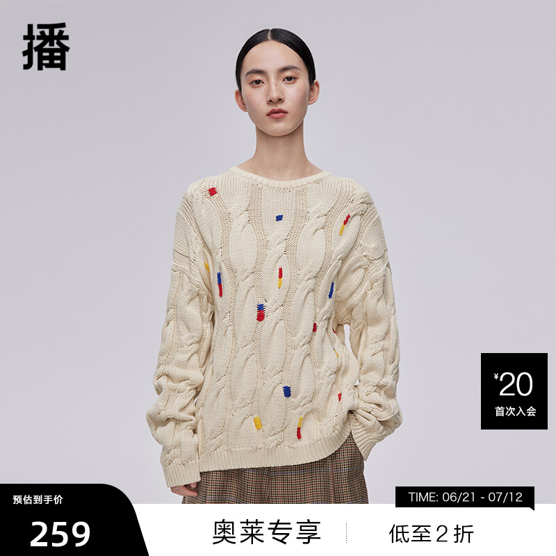 彩色提花、绞花工艺